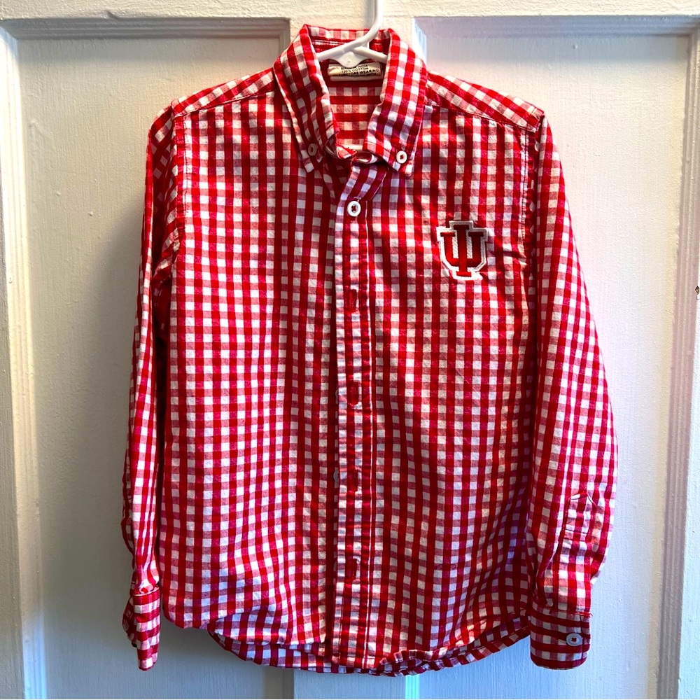 ❤️🤍IU Plaid Button-up🤍❤️